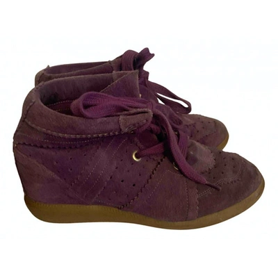 Pre-owned Isabel Marant Bobby Trainers In Purple