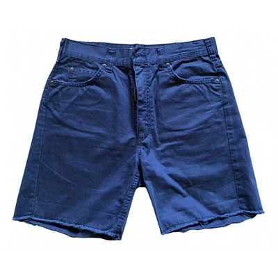 Pre-owned Mauro Grifoni Blue Cotton Shorts