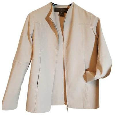 Pre-owned Louis Vuitton Wool Suit Jacket In Beige