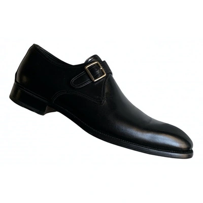 Pre-owned Tom Ford Leather Flats In Black