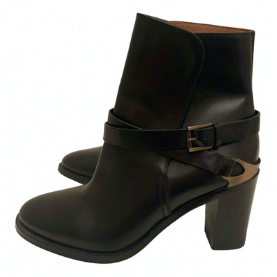 Pre-owned Fratelli Rossetti Black Leather Ankle Boots