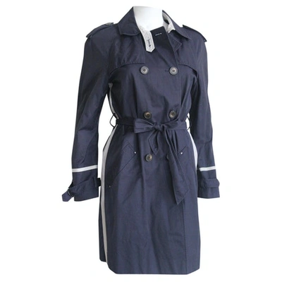 Pre-owned Whistles Trench Coat In Navy