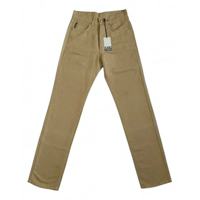 Pre-owned Iceberg Straight Jeans In Beige