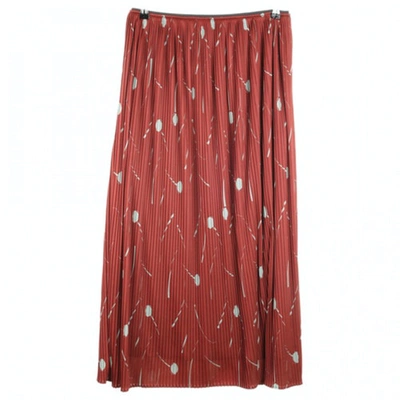 Pre-owned Odeeh Skirt In Brown