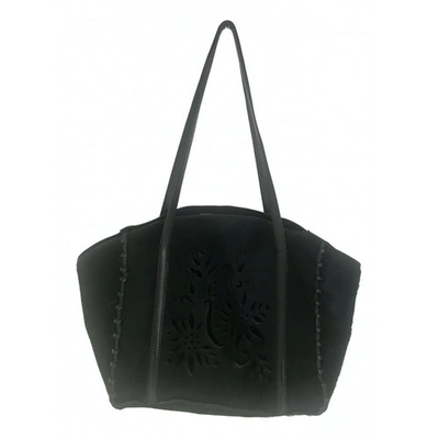 Pre-owned Hugo Boss Pony-style Calfskin Handbag In Black