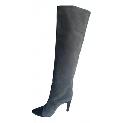 Pre-owned L'autre Chose Riding Boots In Grey