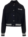 GIVENCHY GIVENCHY LOGO PATCH BOMBER JACKET