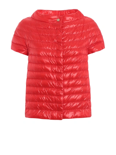Herno Margherita Red Nylon Puffer Jacket