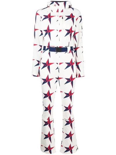 Perfect Moment Star-print Ski Suit In White