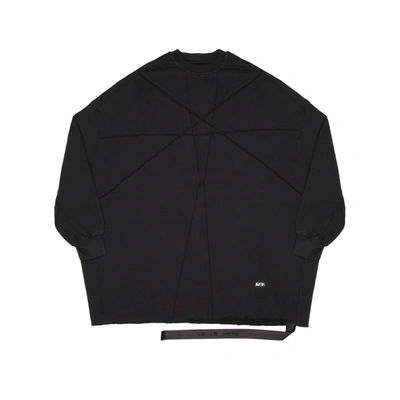 Drkshdw Crater Tunic Sweatshirt In Black