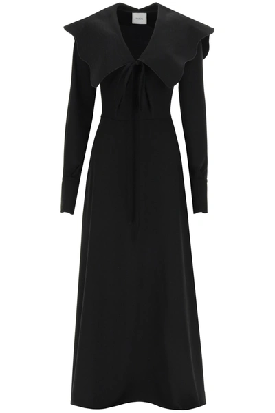 Patou Long Dress Maxi Collar In Black