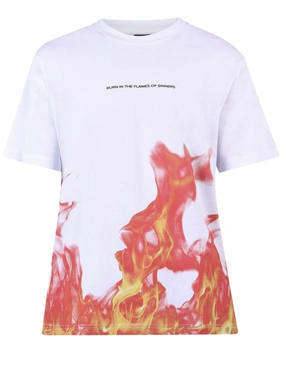 Ihs Printed Cotton T-shirt In White