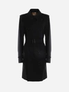 Burberry Black Chelsea Heritage Long Trench Coat In Black