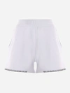 DONDUP COTTON SHORTS WITH CONTRASTING STITCHING,DP571KF0197D XXX000
