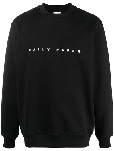 Daily Paper Alias Logo-embroidered Sweatshirt In Black