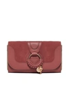 SEE BY CHLOÉ HANA PHONE WALLET LEATHER AND SUEDE BAG,CHS20SP912 41727U