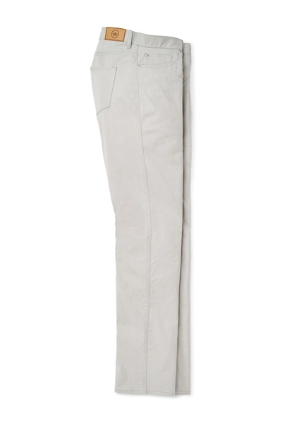 Peter Millar Crown Comfort Straight Leg Twill 5-pocket Pants In Gale Grey
