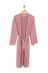 Socialite Jersey Tie Waist Robe In Mauve