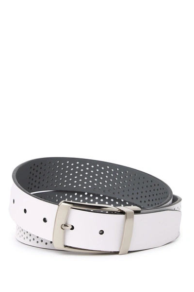 Pga Tour Perforated Reversible Belt In White