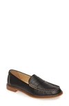 Sperry Seaport Leather Penny Loafer In Black