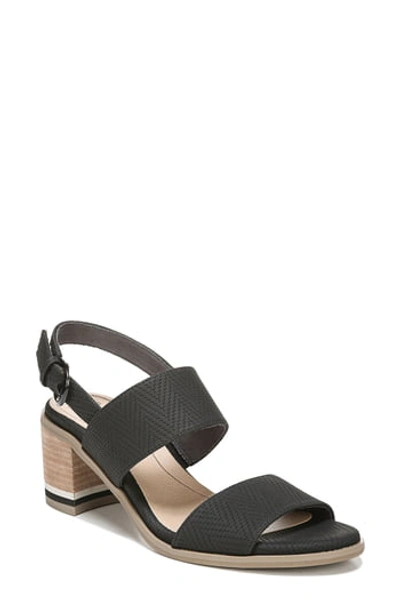 Dr. Scholl's Sure Thing Block Heel Sandal In Black