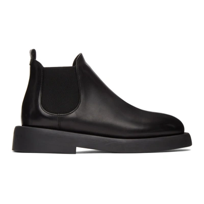 Marsèll Black Gommello Beatles Ankle Boots In Nero
