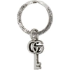 Gucci Gg Marmont Silver Keychain