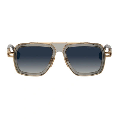 Dita Grey & Gold Lxn-evo Sunglasses In 02 Crsgrey