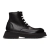 Marsèll Black Micarro Boots In 666 Nero