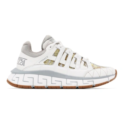 Versace Trigreca Low-top Sneakers In White