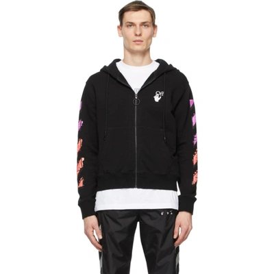 Off-white Black Marker Arrows Zip-up Hoodie