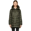 Moncler Gnosia Hooded Quilted Shell Down Jacket In Olive
