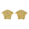 VERSACE GOLD MEDUSA STUD EARRINGS