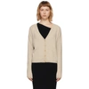 Lisa Yang Beige Cashmere 'the Abby' Cardigan In Sand