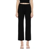 LISA YANG BLACK CASHMERE 'THE HEATHER' LOUNGE PANTS