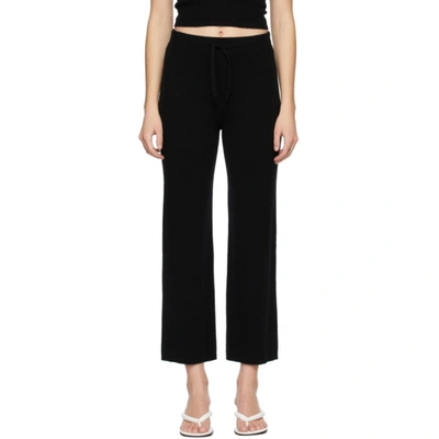 Lisa Yang Black Cashmere 'the Heather' Lounge Pants