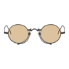 Matsuda Black & Orange 10601h Sunglasses In Matte Black