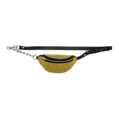 Alexander Wang 黄色迷你 Attica Rhinestone 腰包 In 731 Lemon