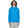 NIKE BLUE SPORTSWEAR CLUB HOODIE