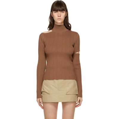 Andersson Bell Ssense Exclusive Brown Jessica Sweater In Lgt Brown