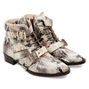 Chloé Snake-effect Leather Ankle Boots In Animalier