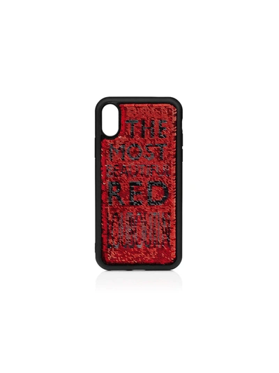 Christian Louboutin Loubisequins Iphone X/xs Case In Red