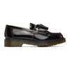 Dr. Martens' Mie Vintage Tassled Leather Loafers In Cherry Red