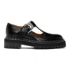 Proenza Schouler Black Lug Sole Mary Jane Oxfords In Black