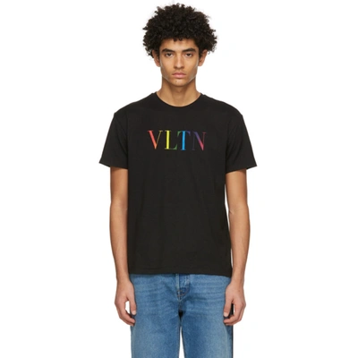 Valentino Vltn Logo-print T-shirt In Black