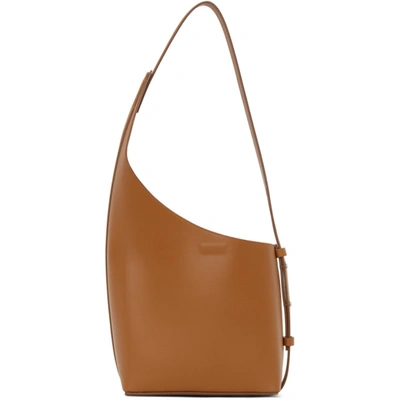 Aesther Ekme Demi Lune Leather Shoulder Bag In Brown