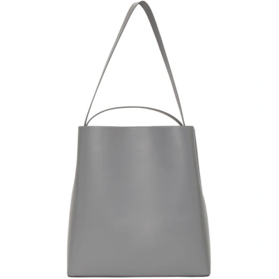 Aesther Ekme Grey Square Sac Tote In 157 Dove