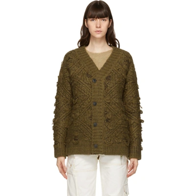 Andersson Bell Brown & Green Oversized Cardigan