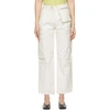 ANDERSSON BELL OFF-WHITE ALEX CARGO TROUSERS