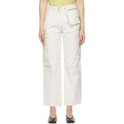 Andersson Bell Off-white Alex Cargo Trousers In Off White